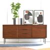Noyeto Walnut Veneer Sideboard