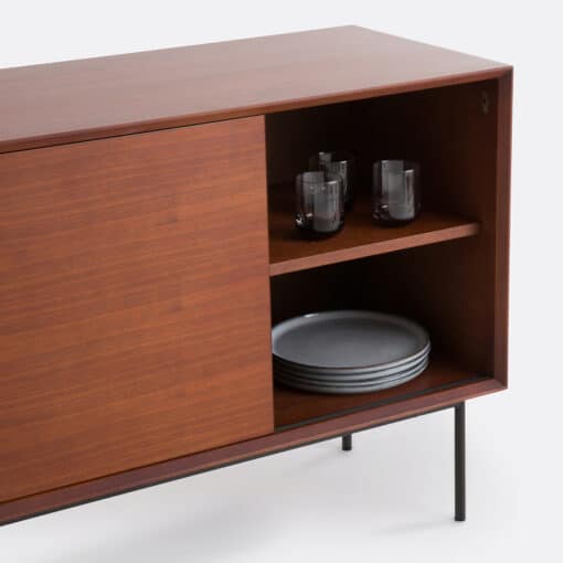 Noyeto Walnut Veneer Sideboard