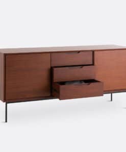 Noyeto Walnut Veneer Sideboard