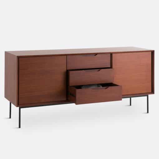 Noyeto Walnut Veneer Sideboard