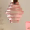 Pink Tiered Glass Easyfit Ceiling Shade