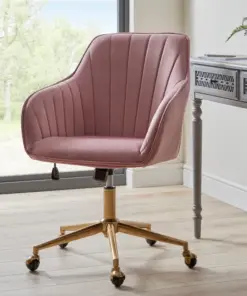 Connie Pleated Velvet Office Chair