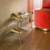 Gold Shoe Rack
