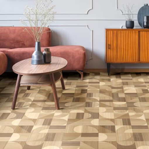 Disco Parquet 1 Sheet Vinyl Flooring