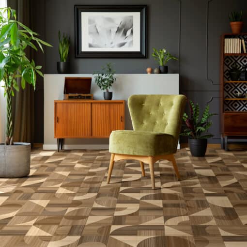 Disco Parquet 2 Sheet Vinyl Flooring