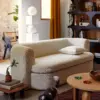 Armand Off-White Three-Seater Storage Sofa