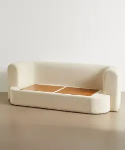 Armand Off-White Three-Seater Storage Sofa