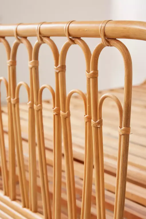 Canoga Double Rattan Bed