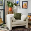 Colleen Off-White Armchair