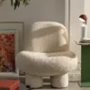 Cream Boucle Bubble Chair
