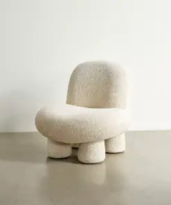 Cream Boucle Bubble Chair