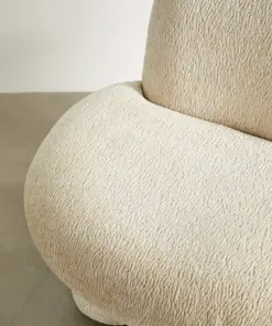 Cream Boucle Bubble Chair