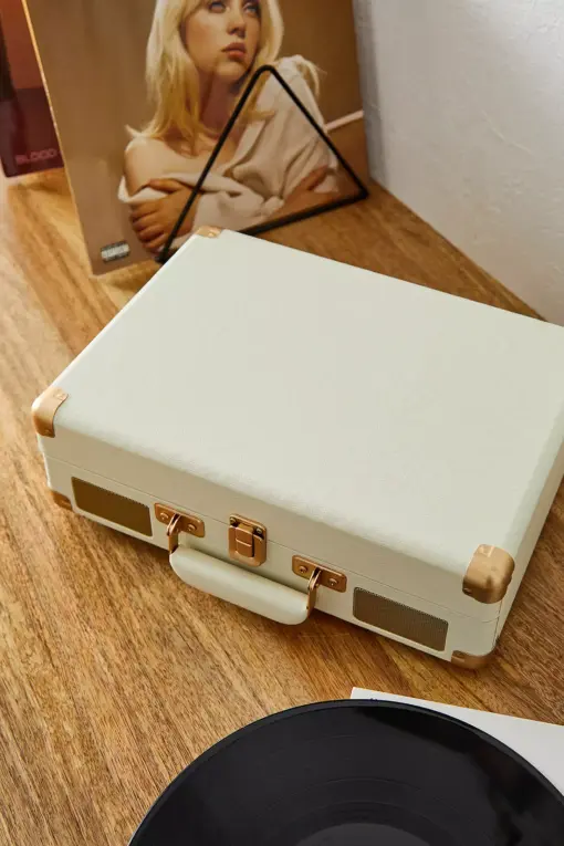 Crosley Cream Cruiser Vinyl Record Player With Bluetooth