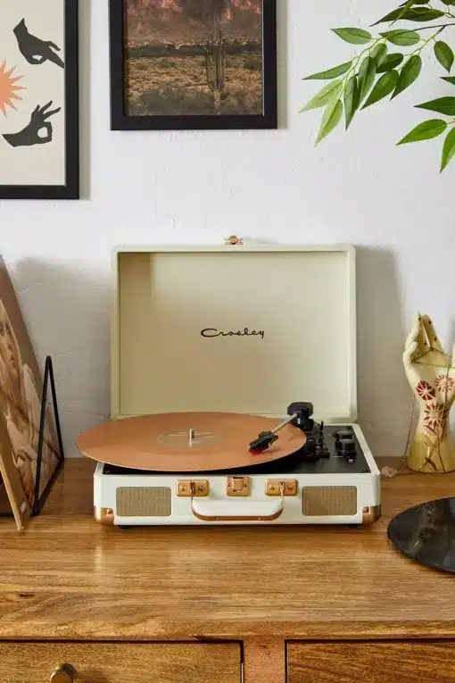 Crosley Cream Cruiser Vinyl Record Player With Bluetooth