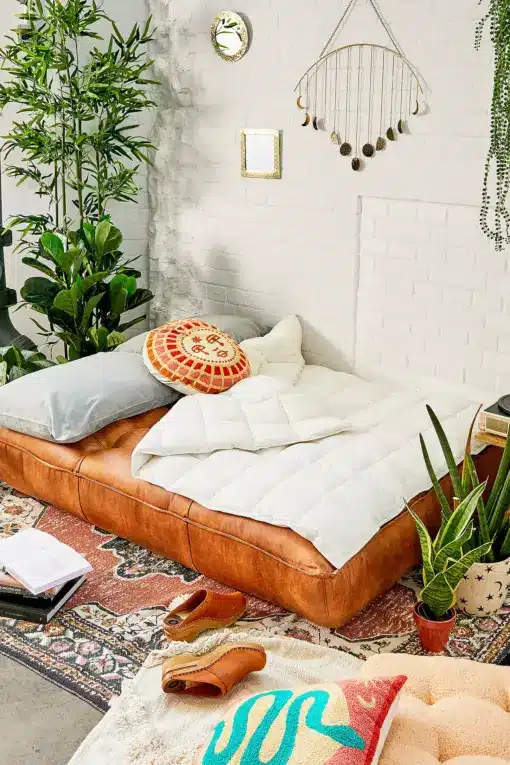 Greta Two-Seater Faux Leather Sofa Bed