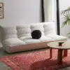 Greta White Boucle XL Sofa Bed