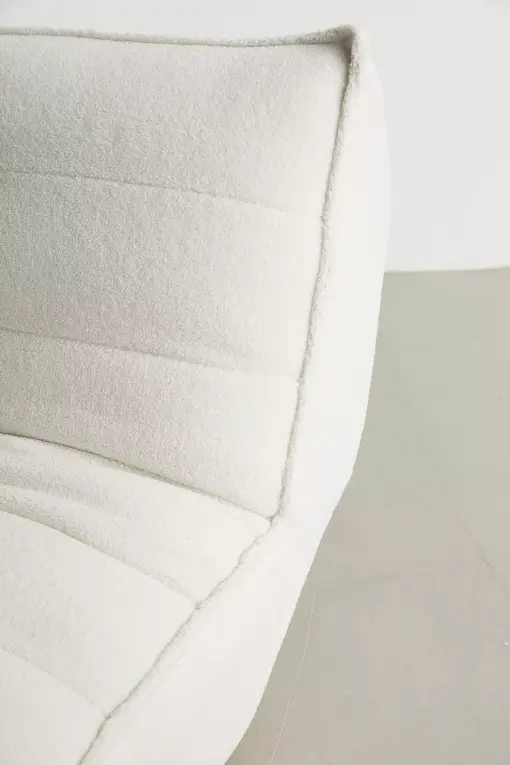 Greta White Boucle XL Sofa Bed