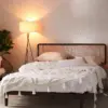 Marte Rattan Black Double Bed