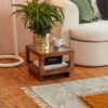 Cynthia Glass Top Square Coffee Table